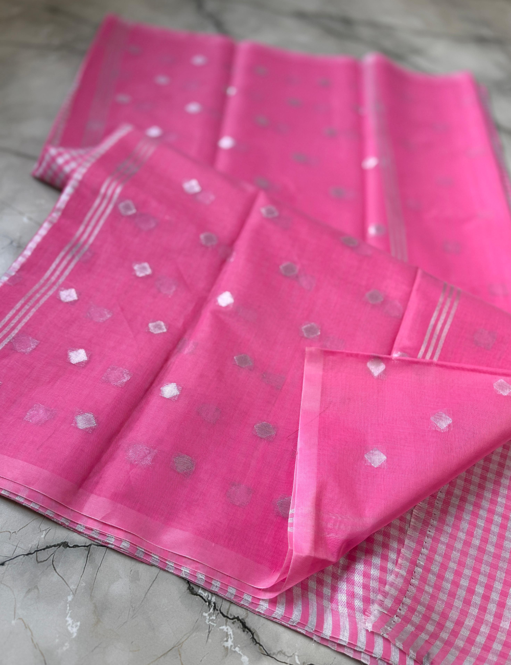 Nayanthara Inspired Baby Pink Saree
